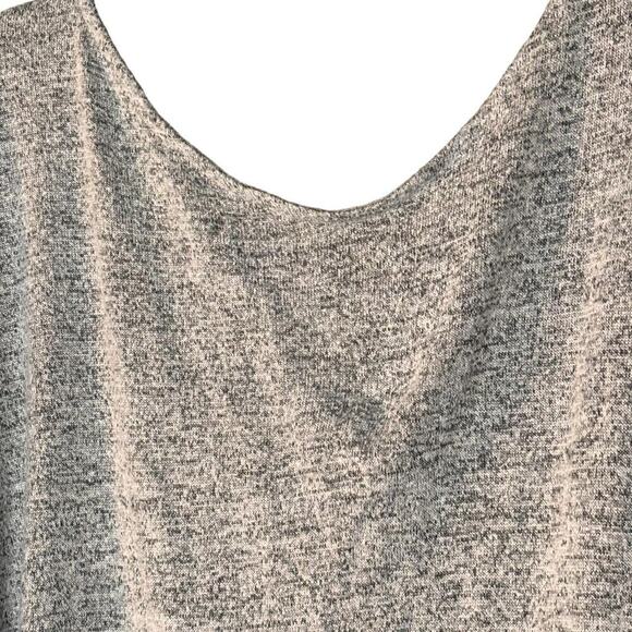 Popular 21 Heather Grey Long Sleeve Shirt With Back Cut Out Athlesure Comfort - Picture 4 of 7